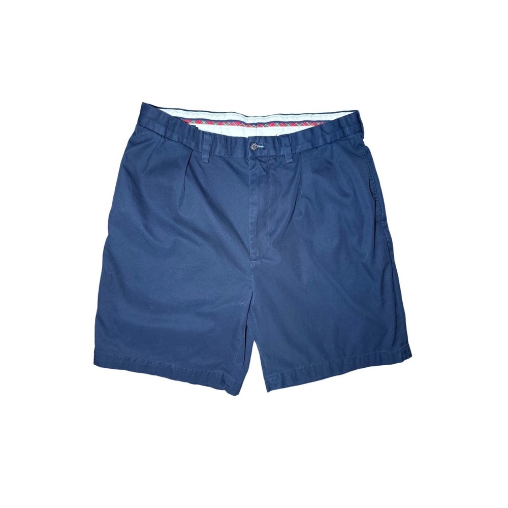 Polo Golf Ralph Lauren Fairway Shorts Men Size 35 Navy Blue Cotton Flat Front